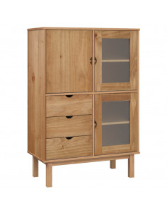 Credenza OTTA 85x43x125 cm in Legno Massello di Pino 2