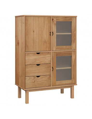 Credenza OTTA 85x43x125 cm in Legno Massello di Pino