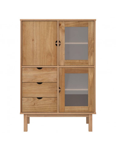 Credenza OTTA 85x43x125 cm in Legno Massello di Pino