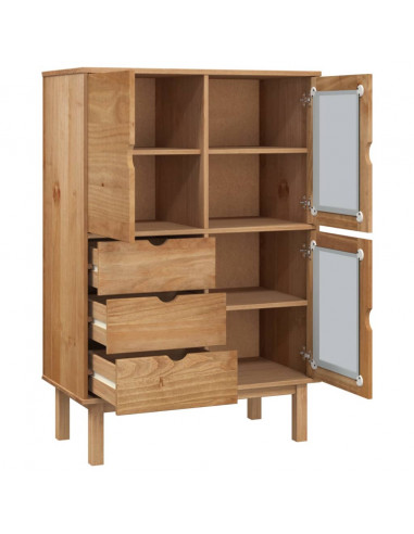 Credenza OTTA 85x43x125 cm in Legno Massello di Pino