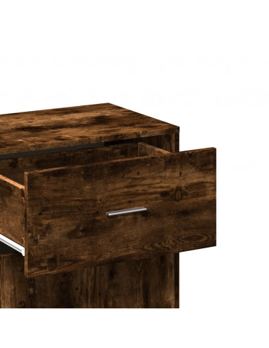 Armadietto Rovere Fumo 56,5x39x90 cm in Legno Multistrato