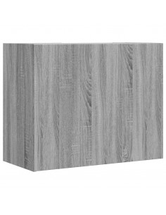 Armadietto a Muro Grigio Sonoma 75x35x60 cm in Truciolato