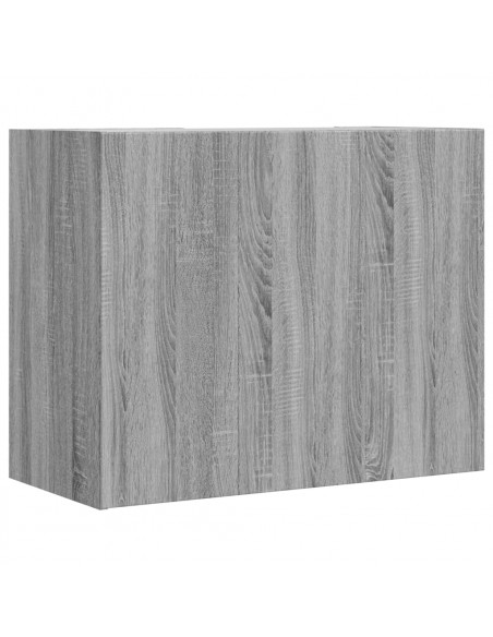 Armadietto a Muro Grigio Sonoma 75x35x60 cm in Truciolato