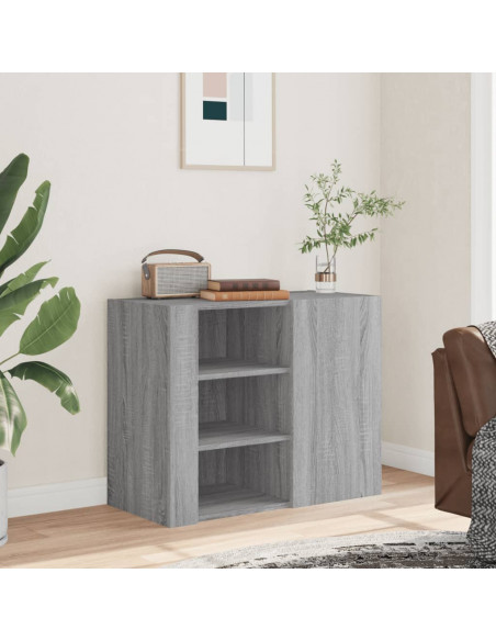 Armadietto a Muro Grigio Sonoma 75x35x60 cm in Truciolato