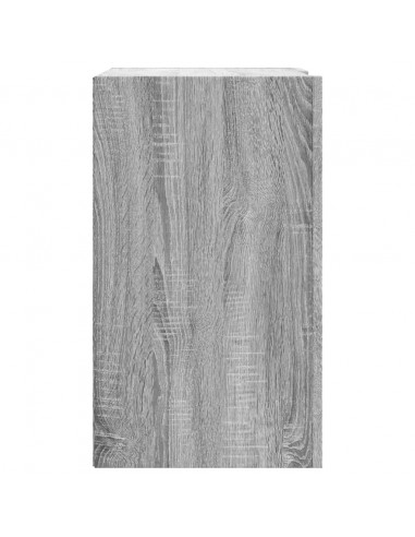 Armadietto a Muro Grigio Sonoma 75x35x60 cm in Truciolato