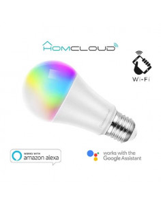 Homcloud Lampadina Wi-FI RGB + Bianco CCT E27 dimmerabile