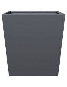 Fioriere da Giardino 2 pz Antracite 50x50x50 cm in Acciaio 2