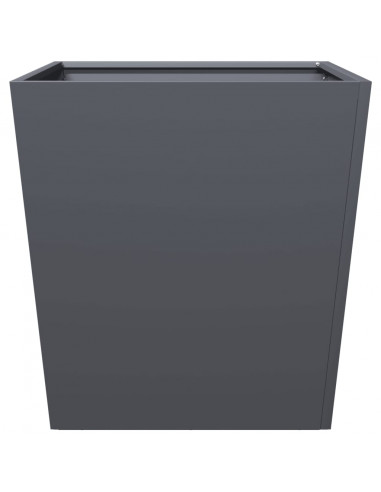 Fioriere da Giardino 2 pz Antracite 50x50x50 cm in Acciaio