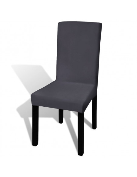 Fodera Elastica per Sedie 6 pz Antracite