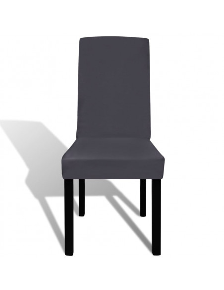 Fodera Elastica per Sedie 6 pz Antracite
