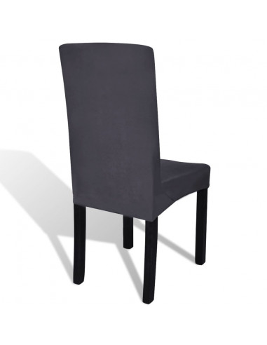 Fodera Elastica per Sedie 6 pz Antracite