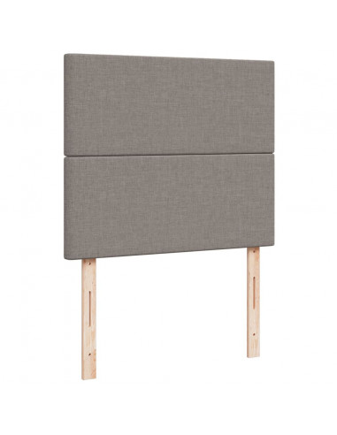 Giroletto a Molle con Materasso Tortora 120x190 cm in Tessuto