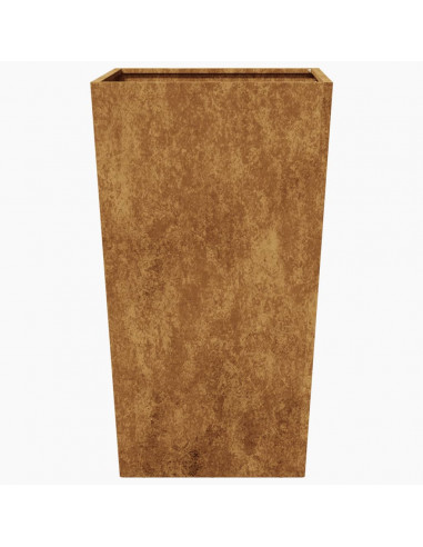 Fioriere da Giardino 2 pz 45x45x75 cm in Acciaio Corten