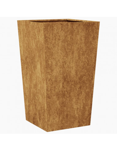 Fioriere da Giardino 2 pz 45x45x75 cm in Acciaio Corten