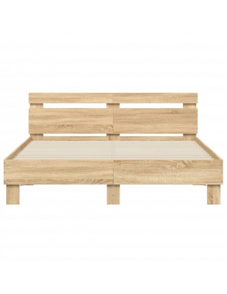 Giroletto Testiera Rovere Sonoma 140x190 cm Legno Multistrato