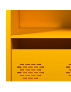 Credenza Giallo Senape 68x39x103,5 cm in Acciaio