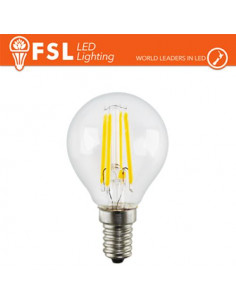 LAMPADA FILAMENTO SFERA - 4W 2700K E14 400LM
