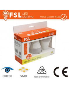 LUCE CALDA - 3000K LAMPADA GOCCIA: CONFEZIONE PROMO 3PACK - 9W 3000K