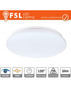 LUCE FREDDA - 6500K PLAFONIERA LED 13W 5700K 120Â° 26X5,5CM CRI80