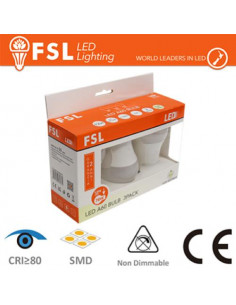 LUCE FREDDA - 6500K LAMPADA GOCCIA: CONFEZIONE PROMO 3PACK - 12W 6500K