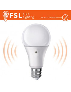 LUCE FREDDA - 6500K LAMPADA GOCCIA - 9W 6500K E27 SENSORE CREPUSCOLARE 2 LATI