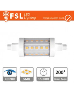LUCE CALDA - 2700K R7S - 5,5W 2700K 600LM 200Âº 25*78MM CRI80