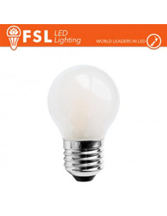 LUCE CALDA - 3000K LAMPADA FILAMENTO OPALE SFERA - 7W 3000K E27