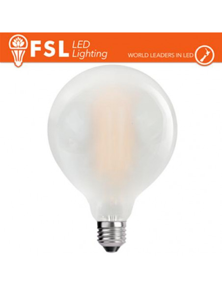 LUCE CALDA - 3000K LAMPADA FILAMENTO OPALE GLOBO Ã12,5CM - 14W 3000K E27