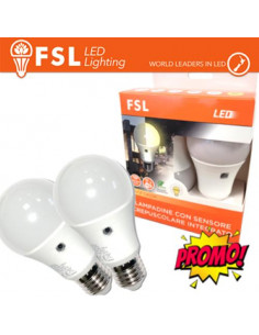 Luce Naturale - 4000K Lampada Goccia SensoreCrepusco: Confezione PROMO 2PACK 4000K
