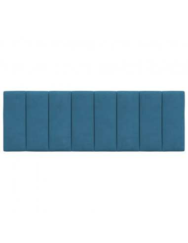 Cuscino Testiera Blu 120 cm in Velluto
