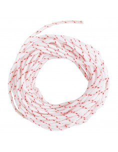 Fune di Avviamento a Strappo Bianco e Rosso Ø3 mm 10 m in Nylon