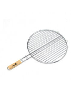 Griglia barbecue Ompagrill B04000 Doppia con manico Cromo Cromo