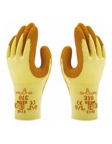 Guanti lavoro Issaline 310 SHOWA GLOVES Giallo e Arancio Giallo e Aran