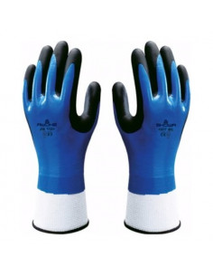 Guanti lavoro Issaline 377 SHOWA GLOVES Blu e Nero Blu e Nero