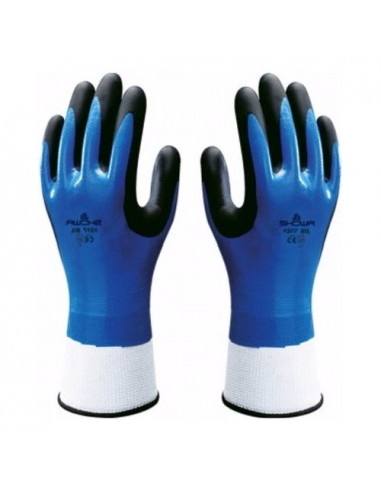 Guanti lavoro Issaline 377 SHOWA GLOVES Blu e Nero Blu e Nero