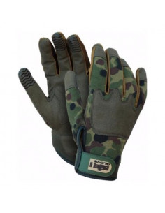 Guanti lavoro Issaline 7325 HIGH TECH ARMY WORK&SPORT Mimetico e Verde