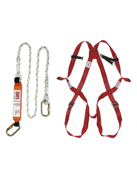Imbracatura anticaduta Issaline Kit dispositivo Rosso Rosso