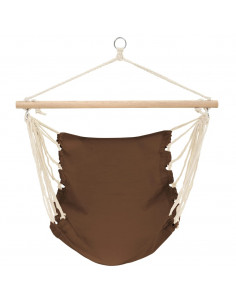 Amaca seduta 1,0 x 0,8 m. in cotone, caffè 2