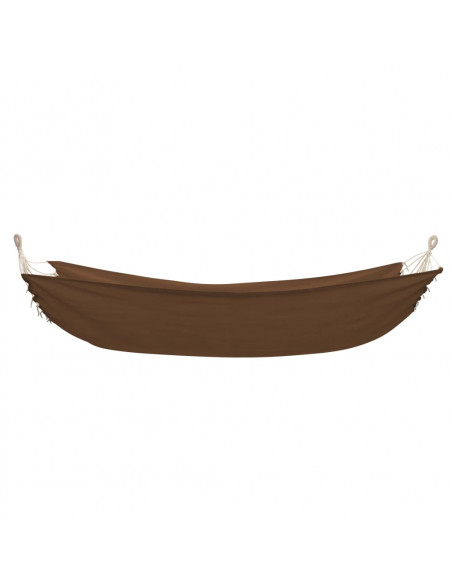 Amaca Pieghevole per 2 Persone Marrone 360 x 150 cm