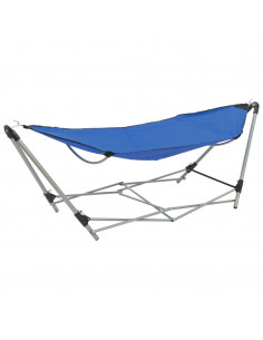 Amaca con Supporto Pieghevole Blu 2