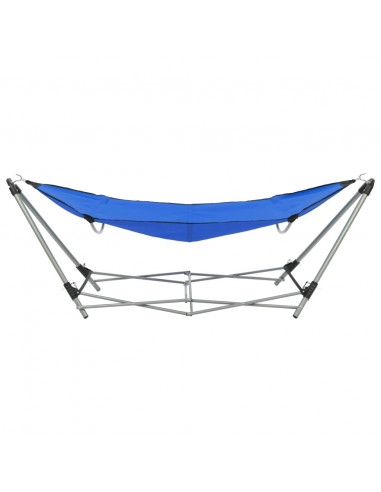 Amaca con Supporto Pieghevole Blu