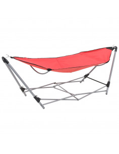 Amaca con Supporto Pieghevole Rossa 2