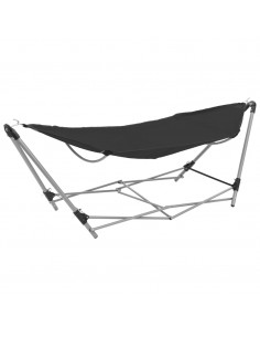 Amaca con Supporto Pieghevole Nera 2