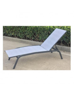 Lettino prendisole Amicasa KZ 004 VERNICE Antracite e Tortora Antracit