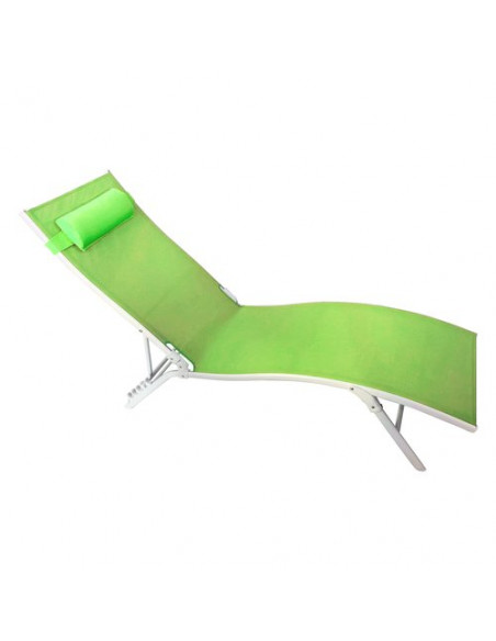 Lettino prendisole Amicasa KZ013 OSCAR Verde mela Verde mela