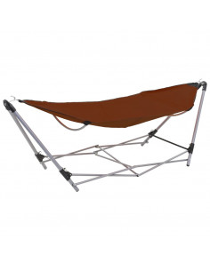 Amaca con Supporto Pieghevole Marrone 2