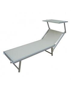 Lettino prendisole Amicasa BAGNINO Bianco Bianco