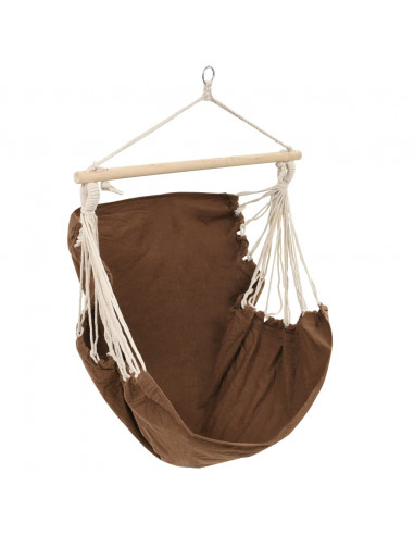 Amaca in tessuto marrone di grande dimensione