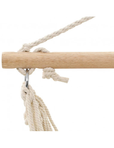 Amaca in tessuto marrone di grande dimensione