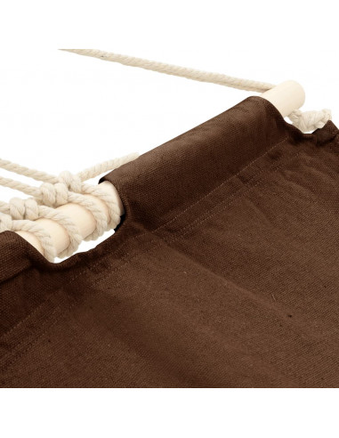 Amaca con asta 210 x 150 cm Marrone